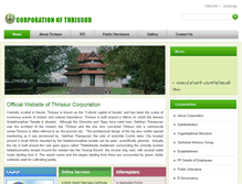 Tablet Screenshot of corporationofthrissur.org